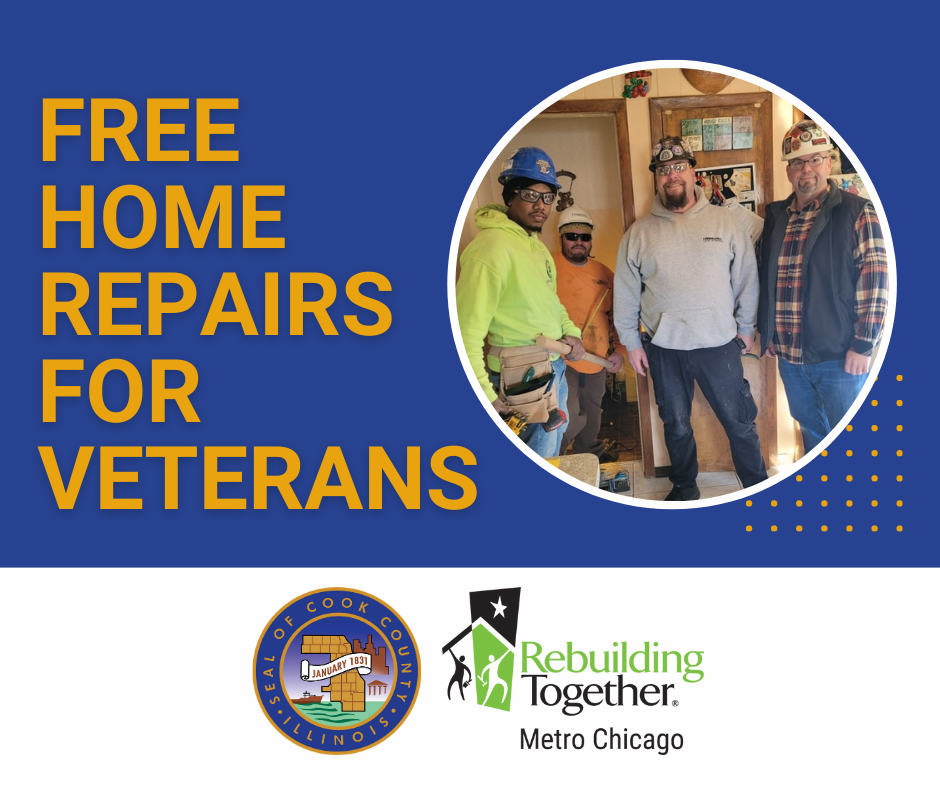 Free home repairs for veterans image.