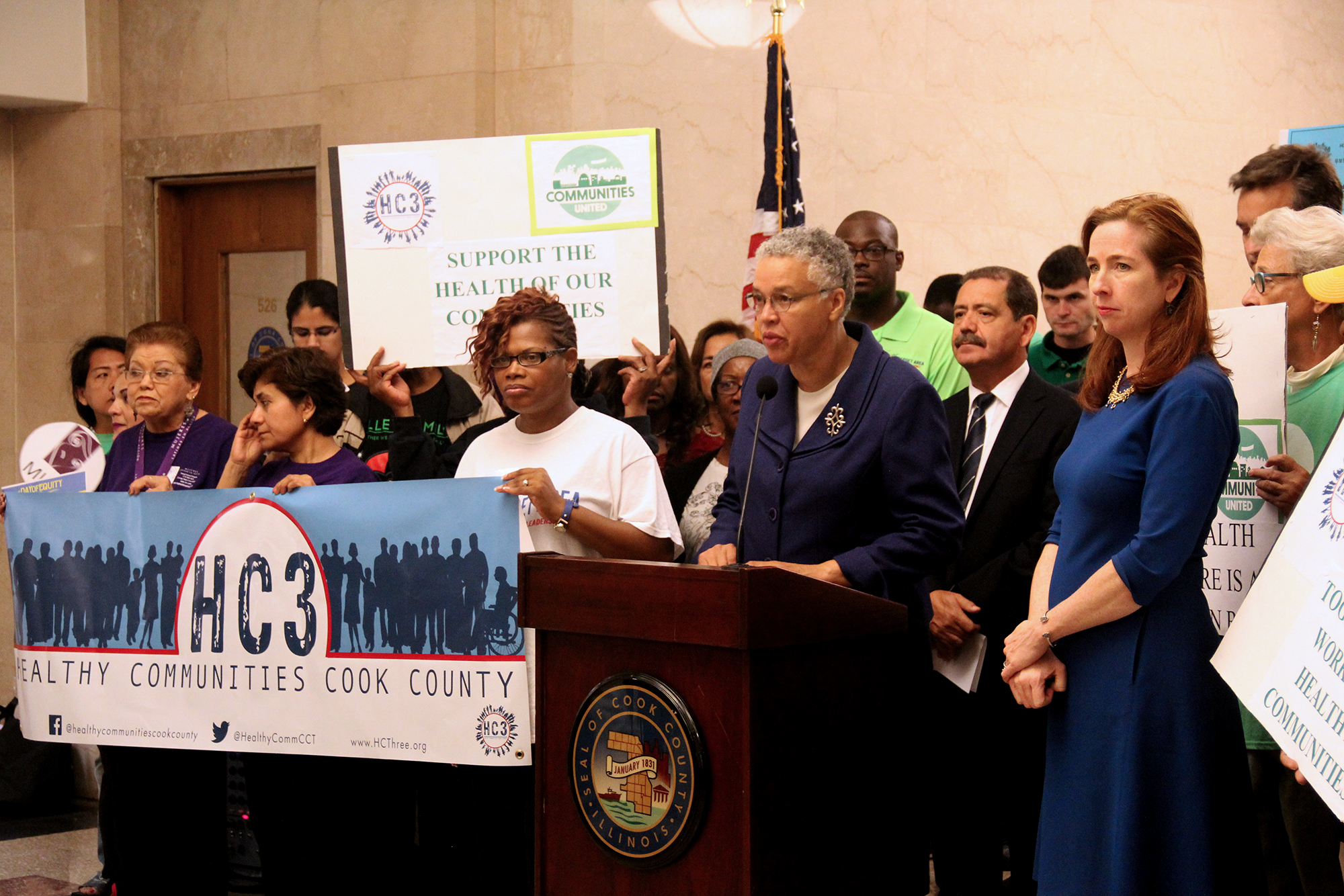 Toni Preckwinkle at Direct Access Press Conference September 14, 2016